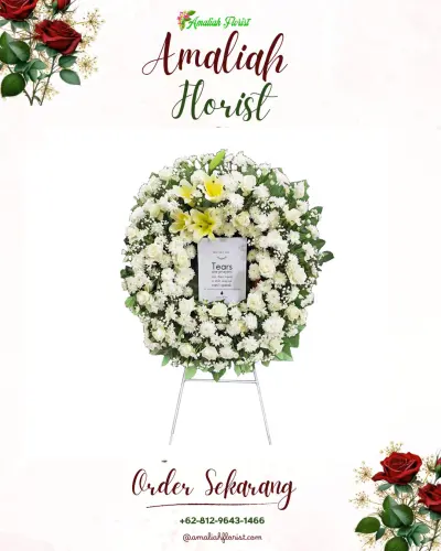 Krans Bunga Duka Cita di Saradan