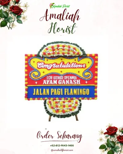 Bunga Papan Congratulation di Saradan